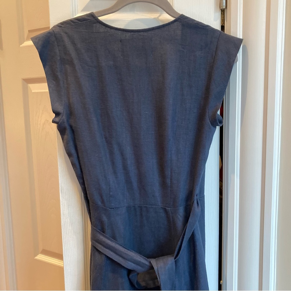 Like new Reformation long wrap dress 100% linen - Picture 3 of 5